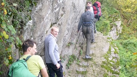 Climb the Via Ferrata Rhinevalley as a team