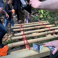 Brücken bauen im Wald