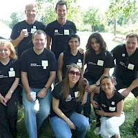 Mitarbeiter beim Teambuilding im Rheingau