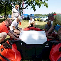 Vorbereitung auf das Raften