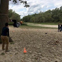 Teamchallenge nahe am Strand