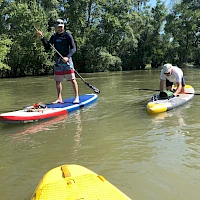 Teamtraining Stand up Paddeln - get ready